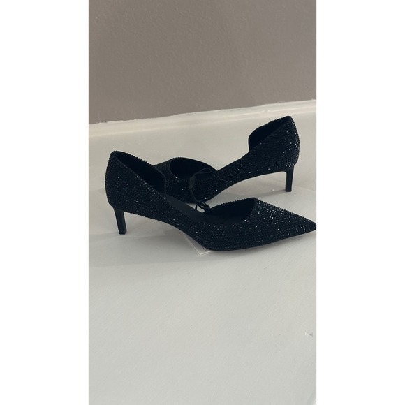 Zara Rhinestone Pumps Pointed Stiletto Heels Party Evening Shoes - Picture 3 of 9